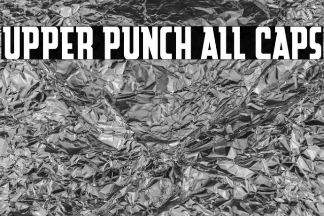 Upper Punch All Caps Font examples