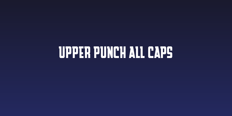 Upper Punch All Caps Social Header