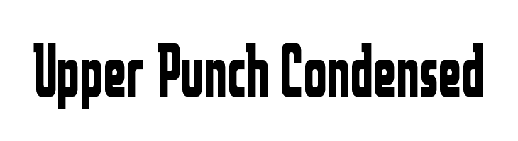 Upper Punch Condensed  नि: शुल्क फ़ॉन्ट्स डाउनलोड