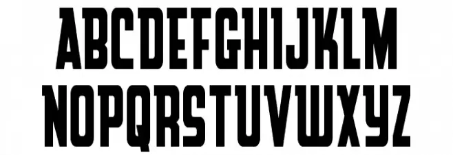 Upper Punch Condensed Шрифта ВЕРХНИЙ