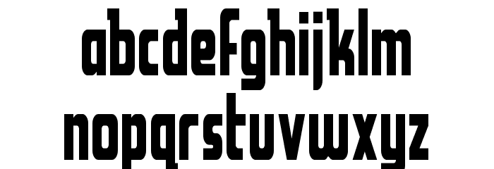 Upper Punch Condensed Font LOWERCASE