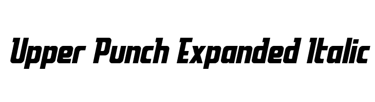 Upper Punch Expanded Italic  免费字体下载