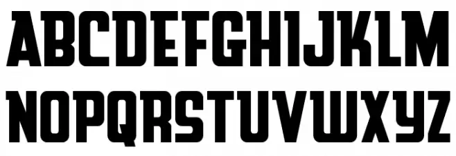 Upper Punch Expanded Schriftart Groß