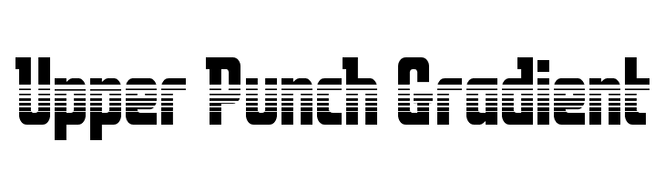 Upper Punch Gradient  免费字体下载