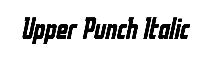 Upper Punch Italic  font caratteri gratis