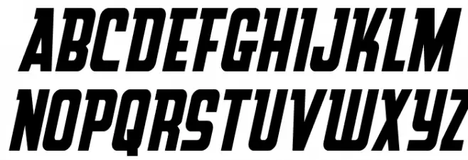 Upper Punch Italic Polices MAJUSCULES