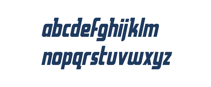 Upper Punch Italic Lowercase