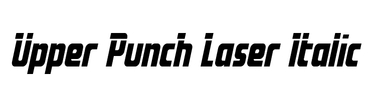 Upper Punch Laser Italic  font caratteri gratis