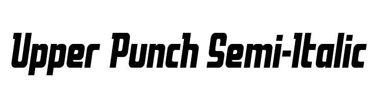 Upper Punch Semi-Italic  नि: शुल्क फ़ॉन्ट्स डाउनलोड