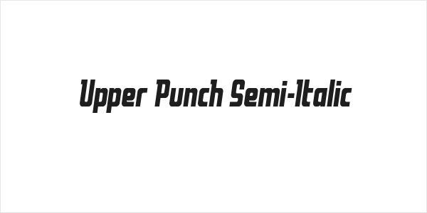 Upper Punch Semi-Italic Logo