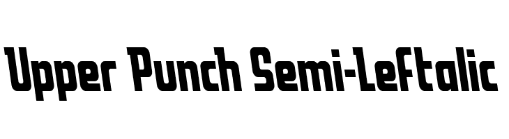 Upper Punch Semi-Leftalic  Frei Schriftart Herunterladen