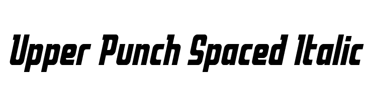 Upper Punch Spaced Italic  免费字体下载