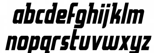 Upper Punch Spaced Italic 字体 小写