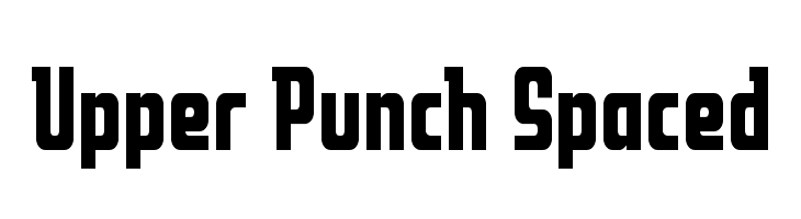 Upper Punch Spaced  Free Fonts Download