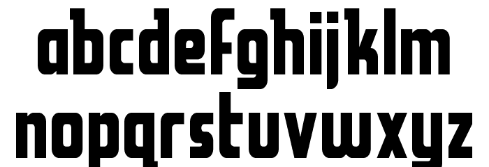 Upper Punch Spaced Font LOWERCASE