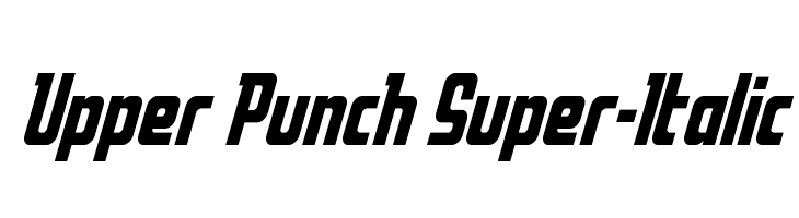 Upper Punch Super-Italic  Frei Schriftart Herunterladen