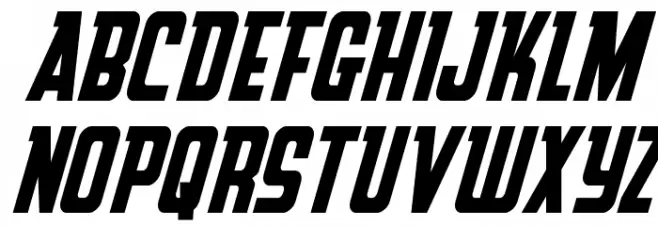 Upper Punch Super-Italic Schriftart Groß