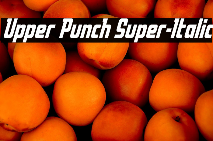 Upper Punch Super-Italic Example 1