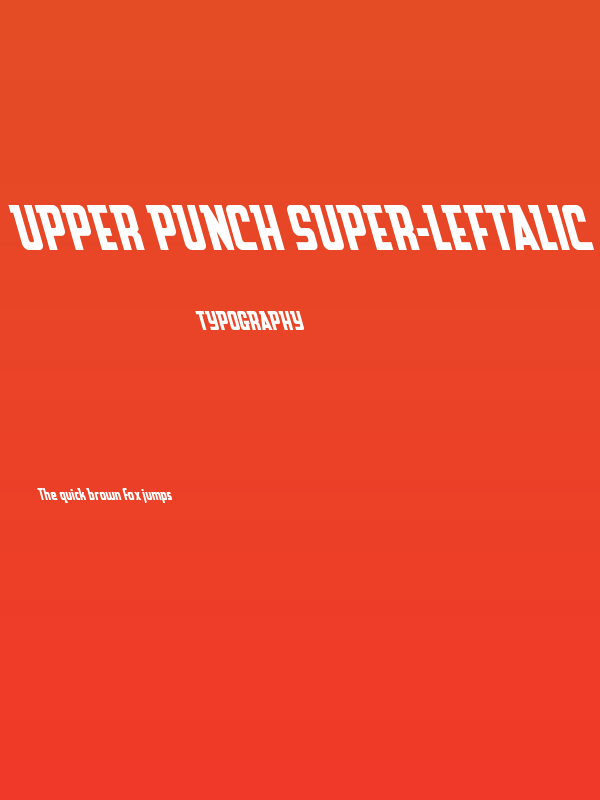 Upper Punch Super-Leftalic Poster