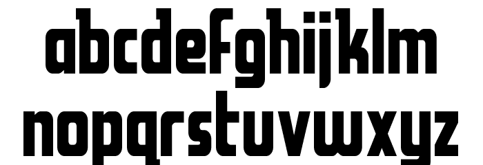 Upper Punch Font LOWERCASE