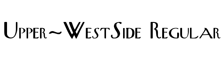 Upper-WestSide Regular Schriftart