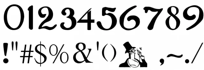 Upper-WestSide Regular フォント その他の文字