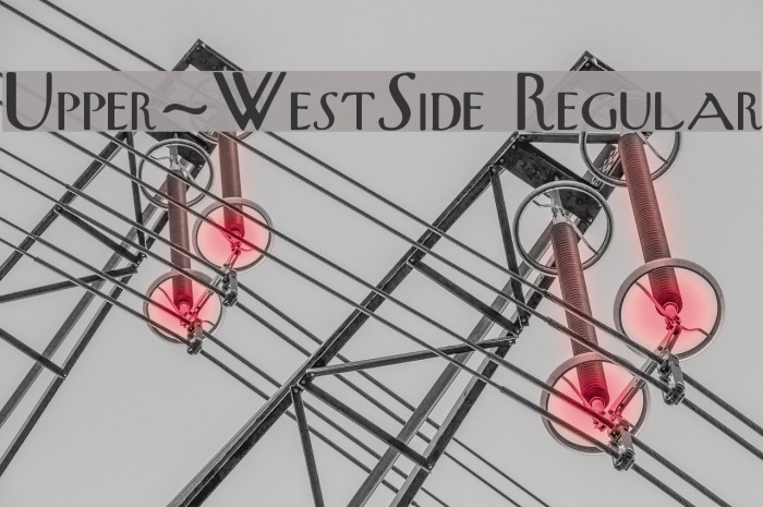 Upper-WestSide Regular Font examples