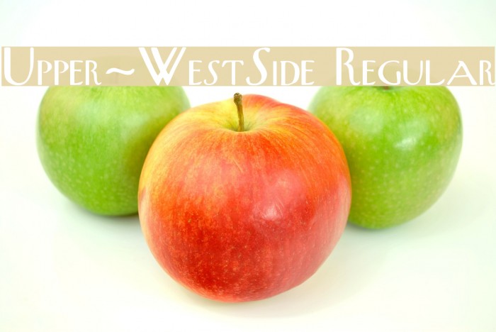 Upper-WestSide Regular Font examples