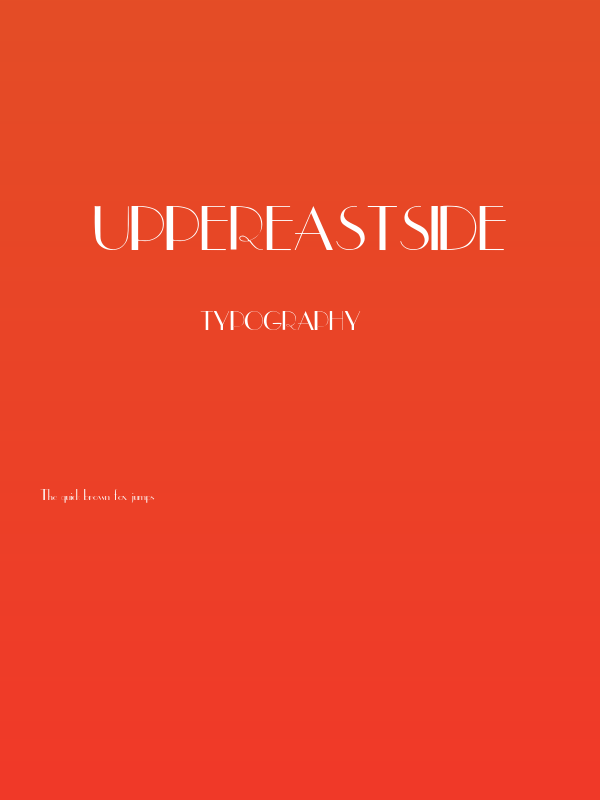 UpperEastSide Poster