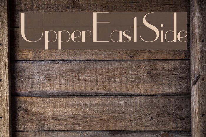 UpperEastSide Font examples
