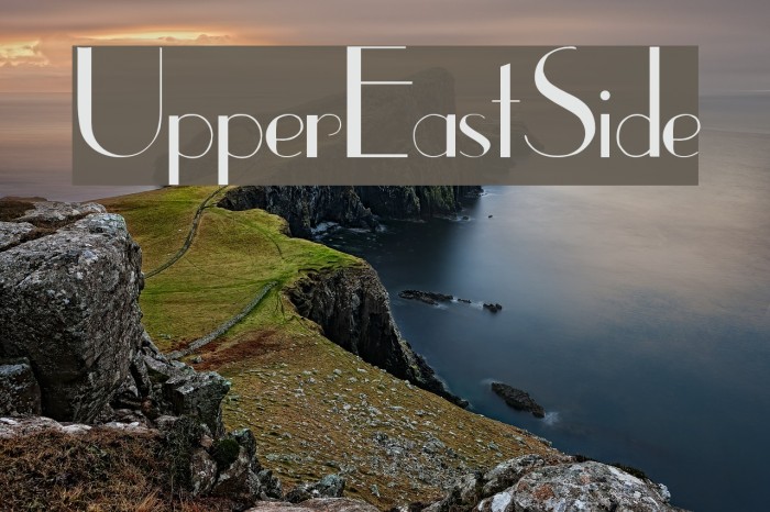 UpperEastSide Font examples