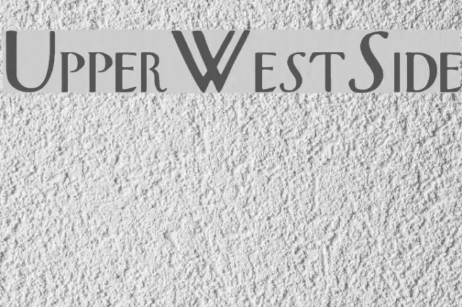 UpperWestSide Schriftart examples