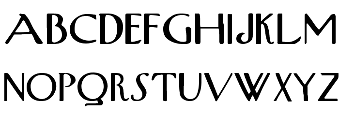 UpperWestSide Font LOWERCASE