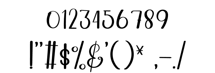 Upright Font Alte caractere