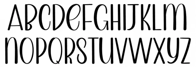 Upright Schriftart Groß