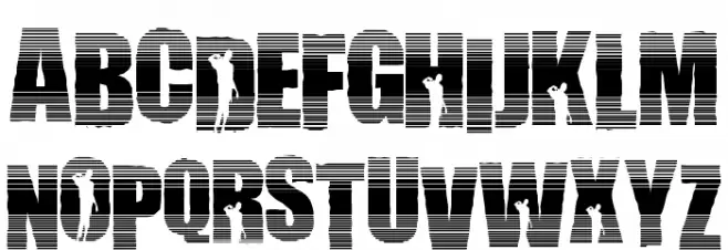 Uprising フォント 大文字