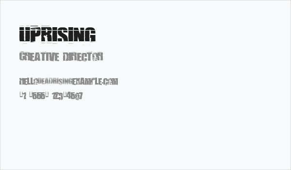 Uprising Business Card
