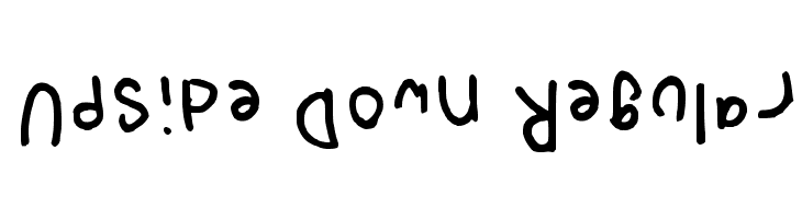 Upside Down Regular  नि: शुल्क फ़ॉन्ट्स डाउनलोड