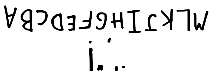 Upside Down Regular Font OTHER CHARS