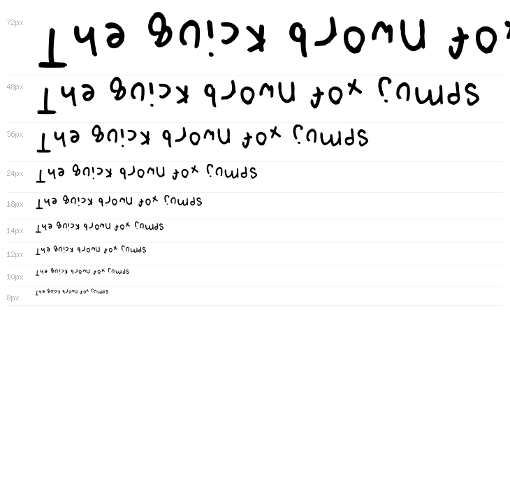 Upside Down Regular Waterfall