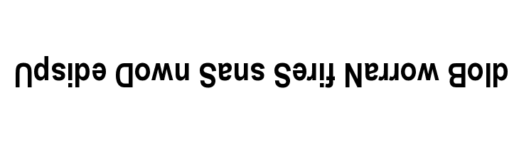 Upside Down Sans Serif Narrow Bold  baixar fontes gratis