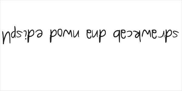 Upside down and backwards Logo