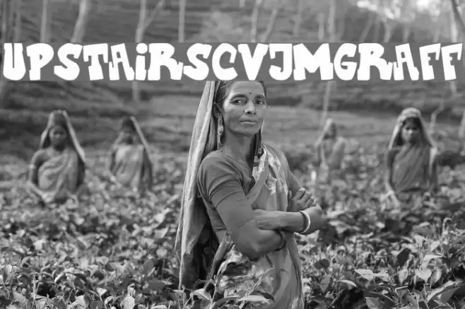 UpstairsCVJMgraff Font examples