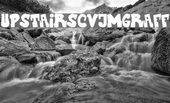 UpstairsCVJMgraff Font examples
