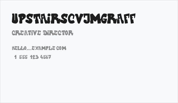 UpstairsCVJMgraff Business Card