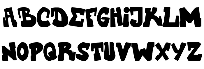 UpstairsCVJMgraff Font LOWERCASE