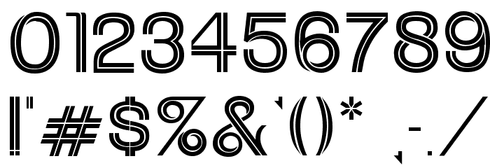 Uptight Font OTHER CHARS