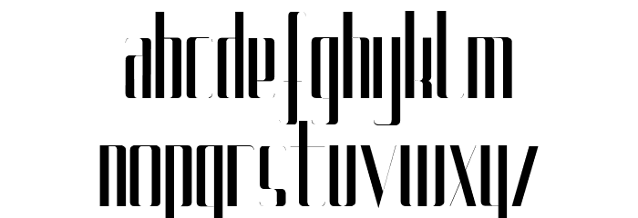 Uptight Font LOWERCASE
