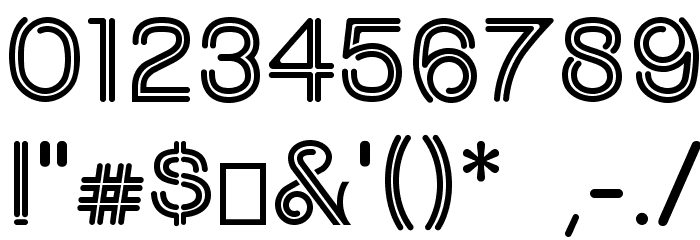 UptightC Font OTHER CHARS