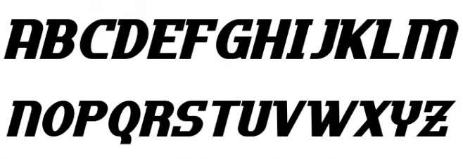 Uptown Italic フォント 大文字